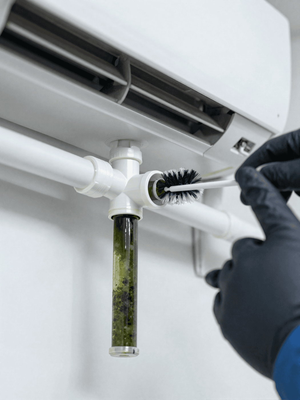 Moldy AC Line Cleaning by AQ Homes